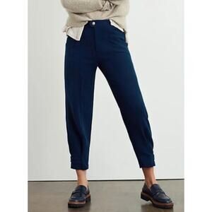 Maeve Anthropologie Magda Tapered Pants Blue Womans 0 NWT